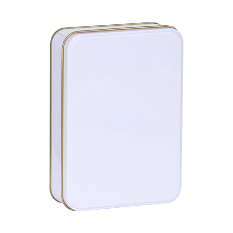 Beyaz Metal Kutu 19x13,5x4,5 cm