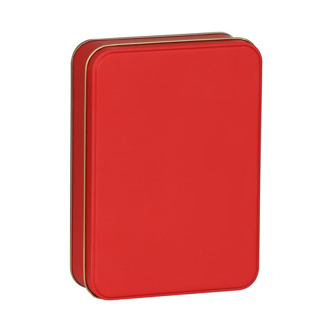 Kırmızı Metal Kutu 19x13,5x4,5 cm