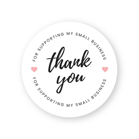 Sticker 1 - Thank You 4x4 cm - 66 Adet